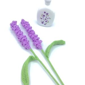 Vintage Avon Purple Perfume Bottle And NEW Handmade Lavenders